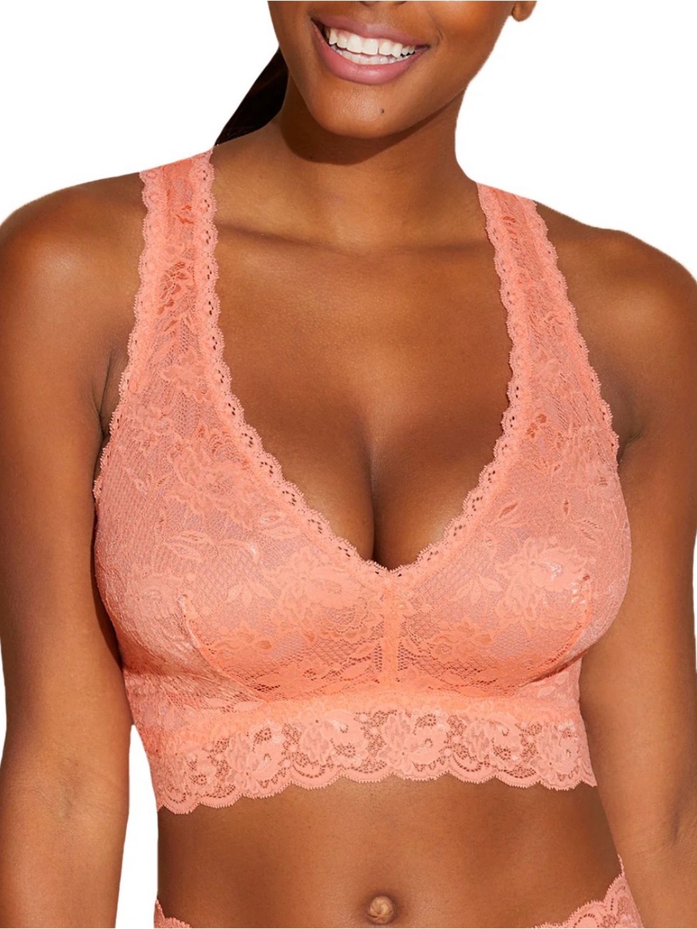 Cosabella Lace Never Say Never 1361 Coral Breeze Beauty Racie Bralette Comfort
